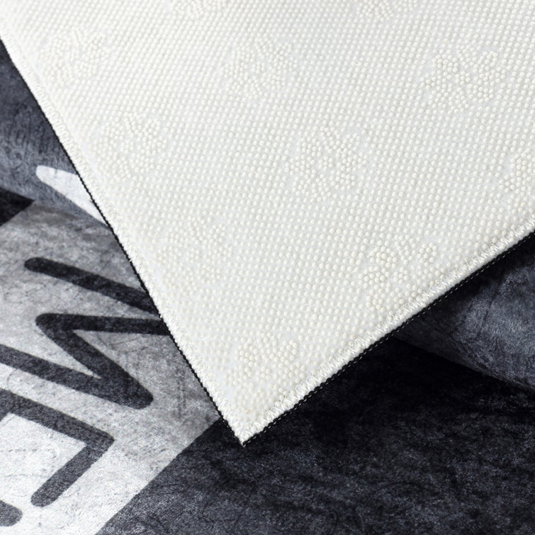 Sehrazat Flatweave Black/White Rug Wayfair.co.uk